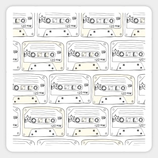 Vintage Music Cassette Tapes Sticker